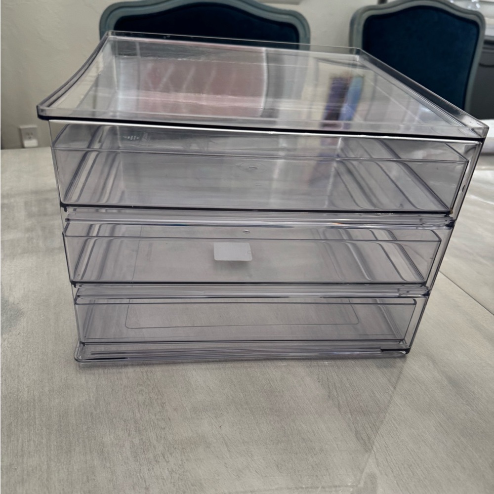 NWT Target Brightroom Clear All Purpose 3 Drawer Storage Organizer - Picture 2 of 5